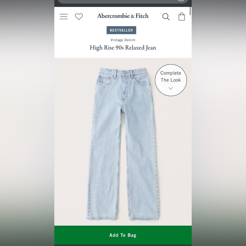 High Rise 90s Relaxed Jean Light